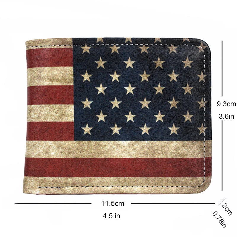 USA Flag Leather Wallet