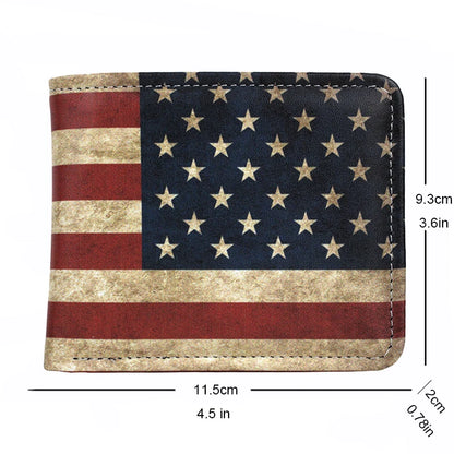 USA Flag Leather Wallet